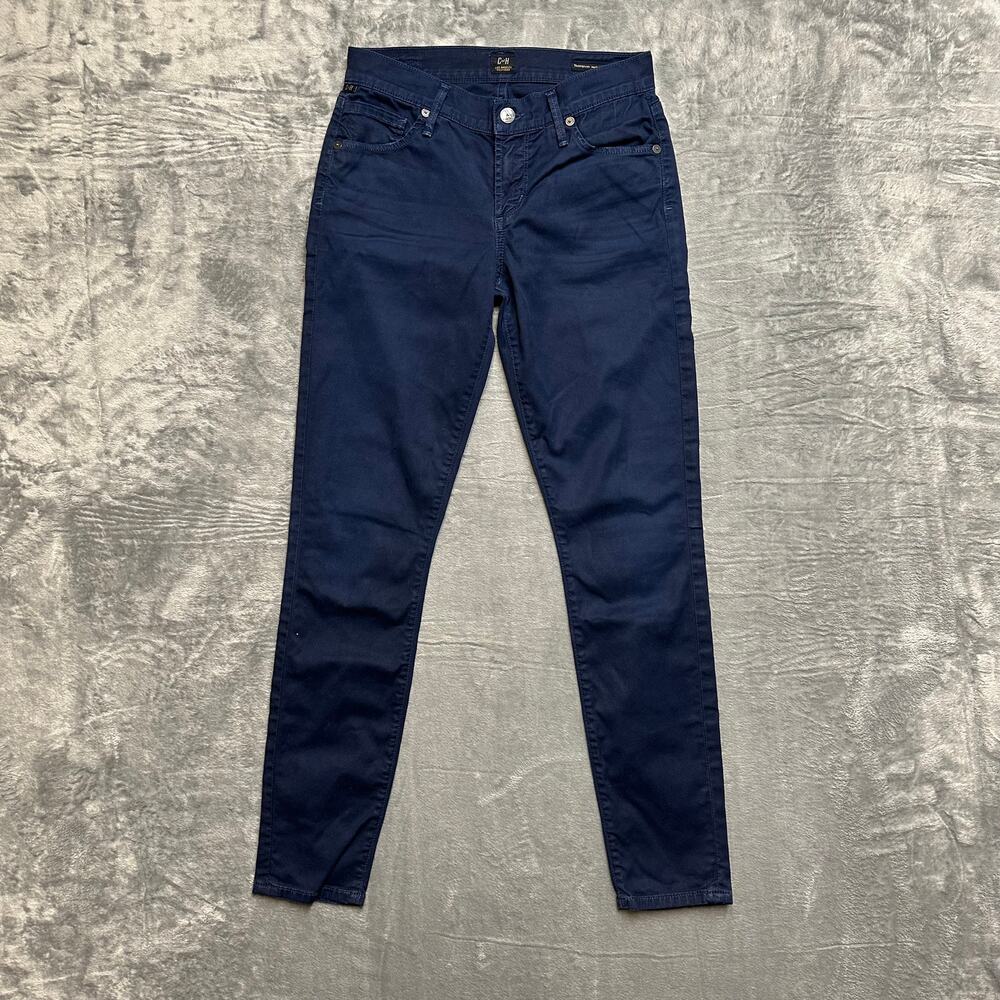 C of H Thompson Medium Rise Cropped Skinny Jeans Women's Size 25‎ Blue Denim